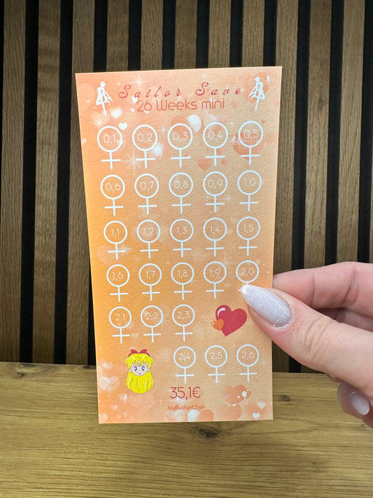 Sailor Save Venus 26 Weeks MINI Challenge I A6 size