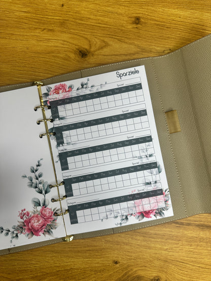 Savings Goal Tracker I A5 Inserts I 6-Hole