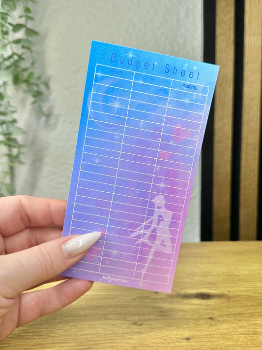 Sailor Moon Budget Sheets I A6 size